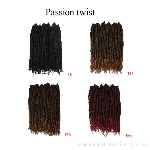 Kanekalon Private Label Passion Twist Pretwist Fiber Hair Custom Extensions Braids Crochet Braid Hair
